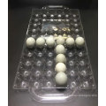 Good quality PET Disposable plastic blister clamehsells egg tray chicken egg cartons 30  eggs packers with handle